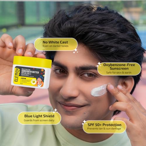 Image of Elemen Skin Care Kit for Boys (11-19 Yrs) | Face Wash, Oil-Free Moisturizer & Sunscreen | 3-Step Pimple & Oil Control Combo | Complete Grooming Gift Set for Teenage & school teens