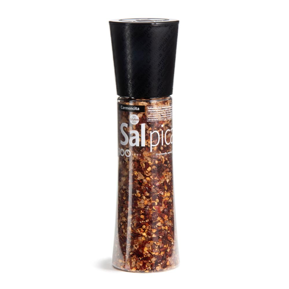 Mediterranean Spicy Salt with Chili and Garlic. Giant Grinder. 233g (8.22oz)