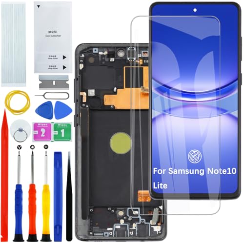 Écran OLED Samsung Note 10 Lite N770F Kit Réparation d'Affichage avec Lecteur Empreinte