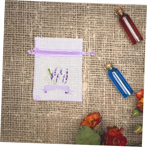 20 bolsas sachet vacías con cordón para lavanda miniatura 4