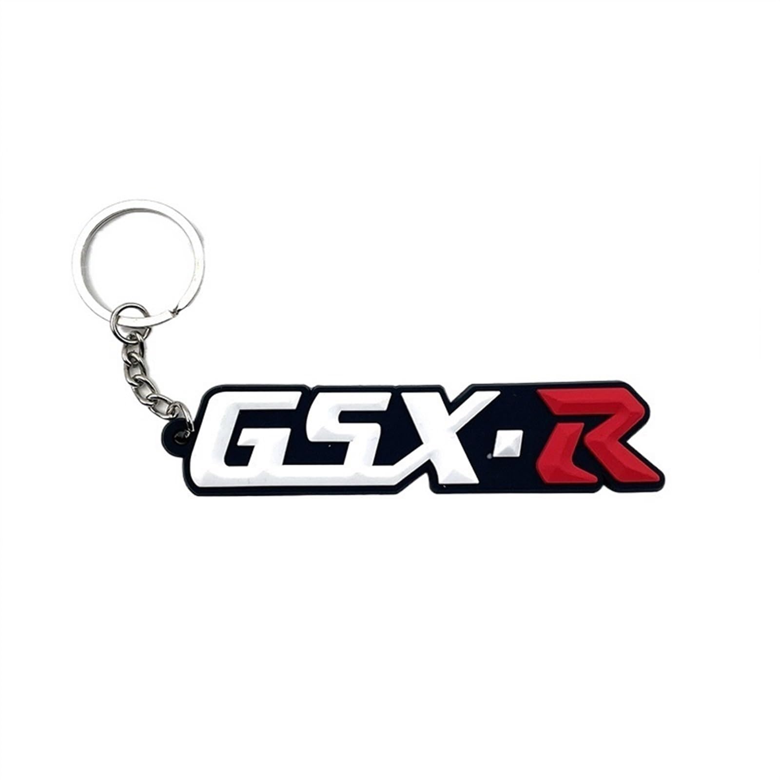 DOVPOD 3D Rubber Motorcycle Keychain Keyring For GSX-R GSX R GSXR GSX 250R K1 K2 K3 K4 K5 K6 K7 K8 H1 (Color : B)