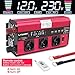 Produktbild Spannungswandler 12V 230V 2500W / 5000W Wechselrichter mit 3 Steckdose und 4 USB LCD Spannungsanzeige 4 Umluftventilatoren (mit drahtloser Fernbedienung)