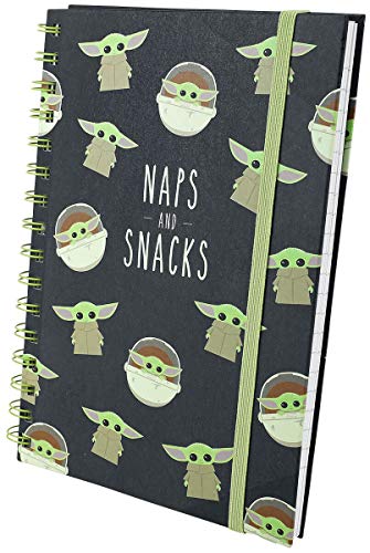 Notebook A5 Spirales - Star Wars: The Mandalorian (Snacks And Naps)