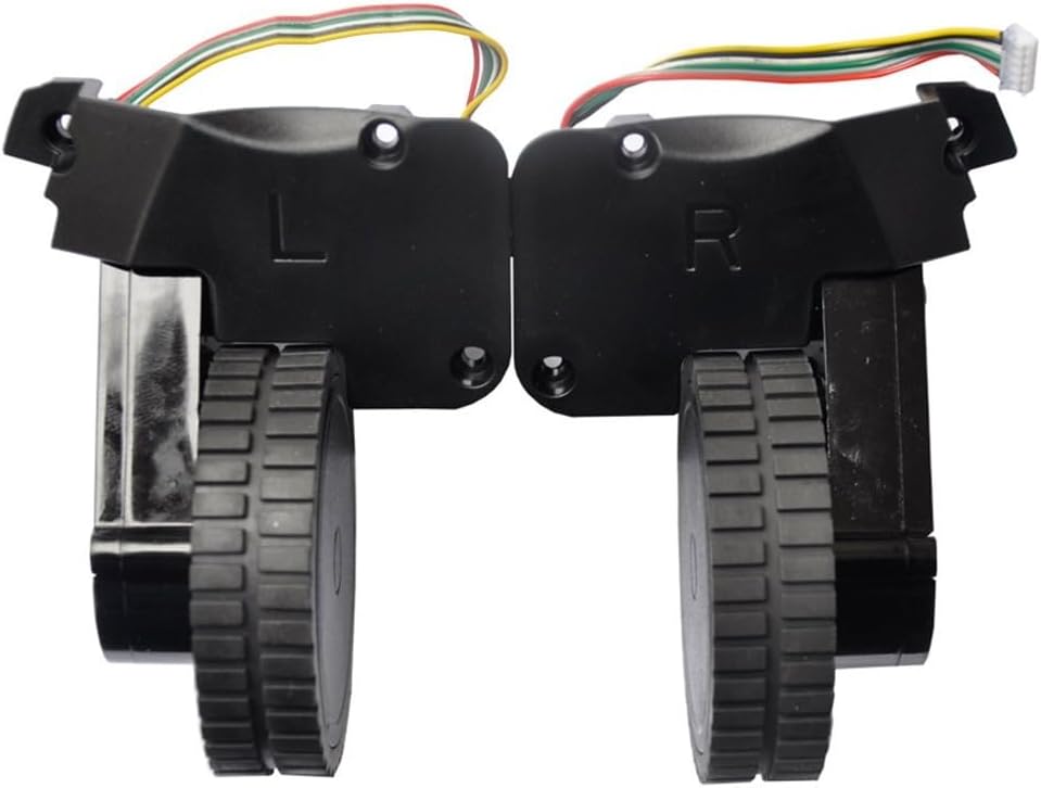 Vacuum Left And Right Drive Wheels With Motors For BObsweep For PetHair For SLAM Robot Vacuum Cleaner, Quiet Operation Plastic Accessory For Smooth Navigation Across Surfaces(LEFT+RIGHT)