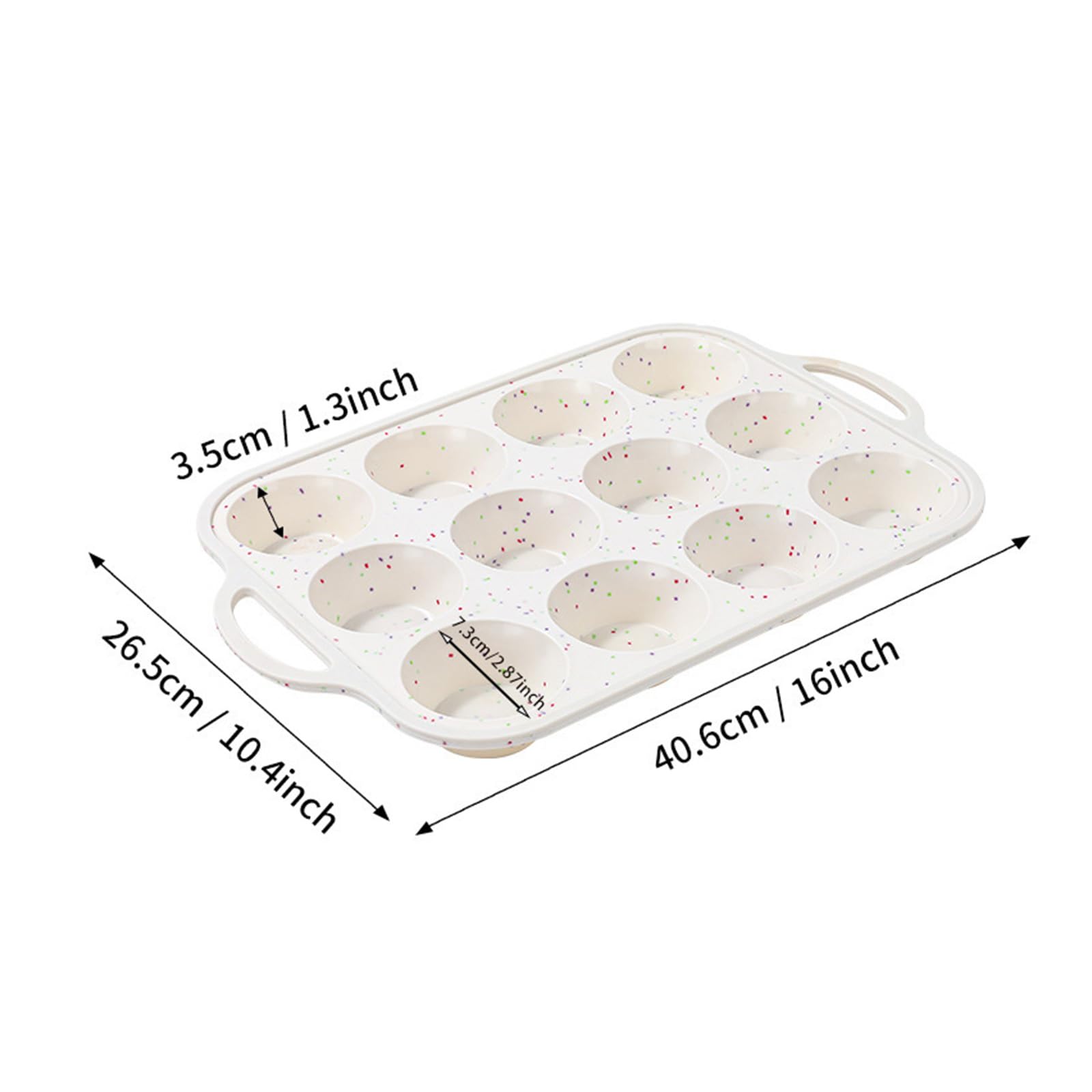 Ensemble de 2 moules à muffins en silicone de qualité alimentaire, ustensiles de cuisson de cuisine, moule à cupcakes réutilisable à dégagement facile pour la cuisson par lots, four à micro-ondes, à à