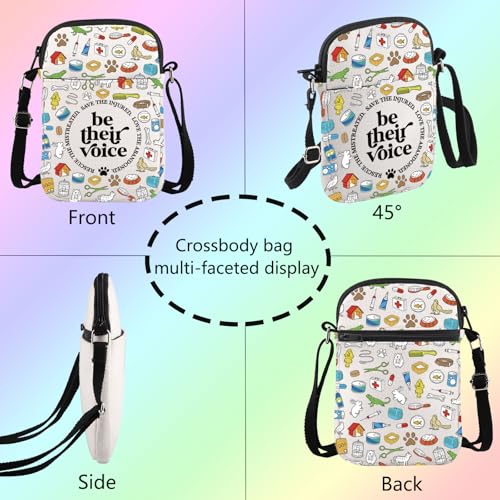 Veterinarian Messenger Bag Be Their Voice Crossbody Bag Animal Shelter Volunteer Gift Animal Rescue Handbag3