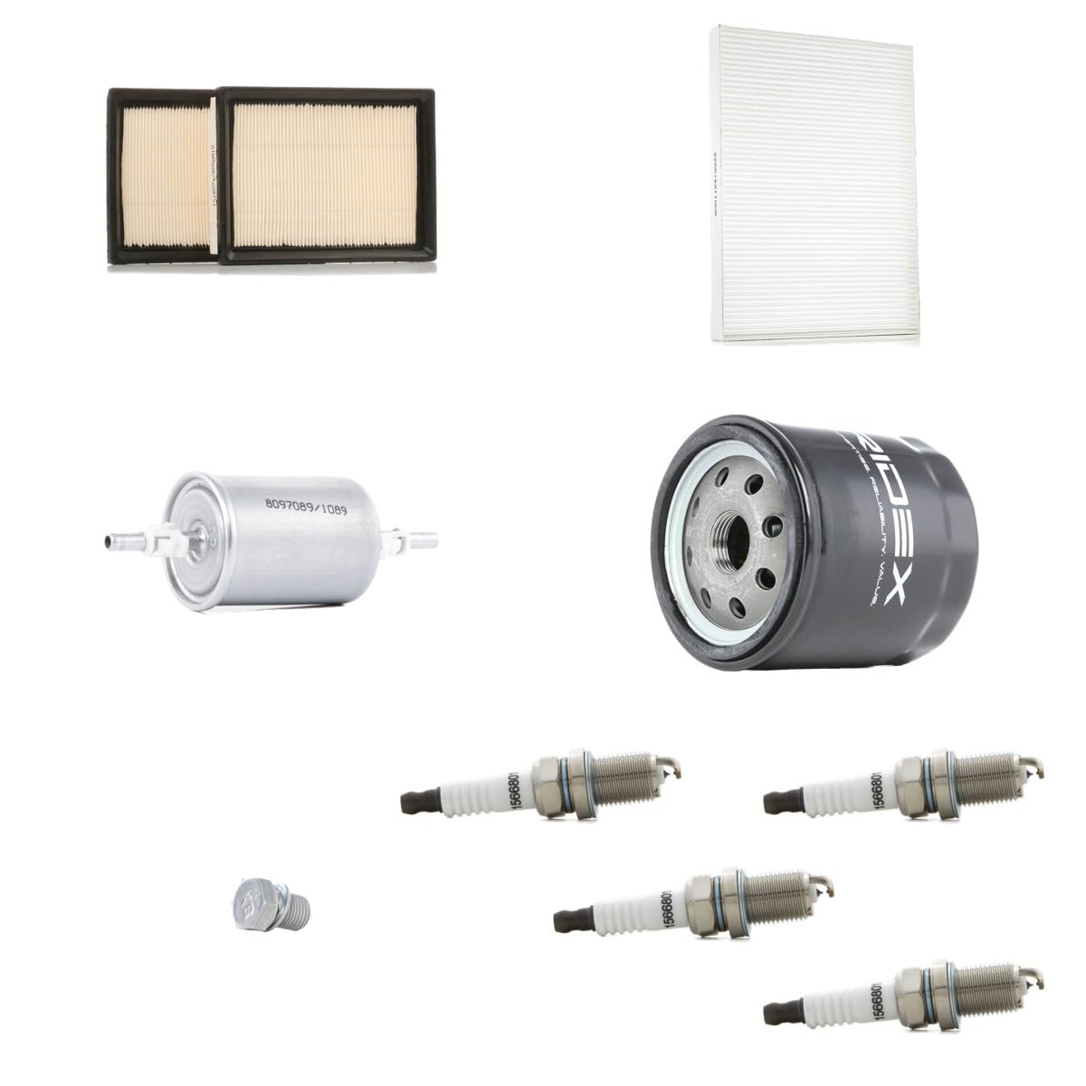 RIDEX 4682P6536 Kit Kit de servicio con válvula bloqueo de retorno con junta tórica Compatible con SEAT Arosa 6H, 6H1 Gasolina CNG/LPG