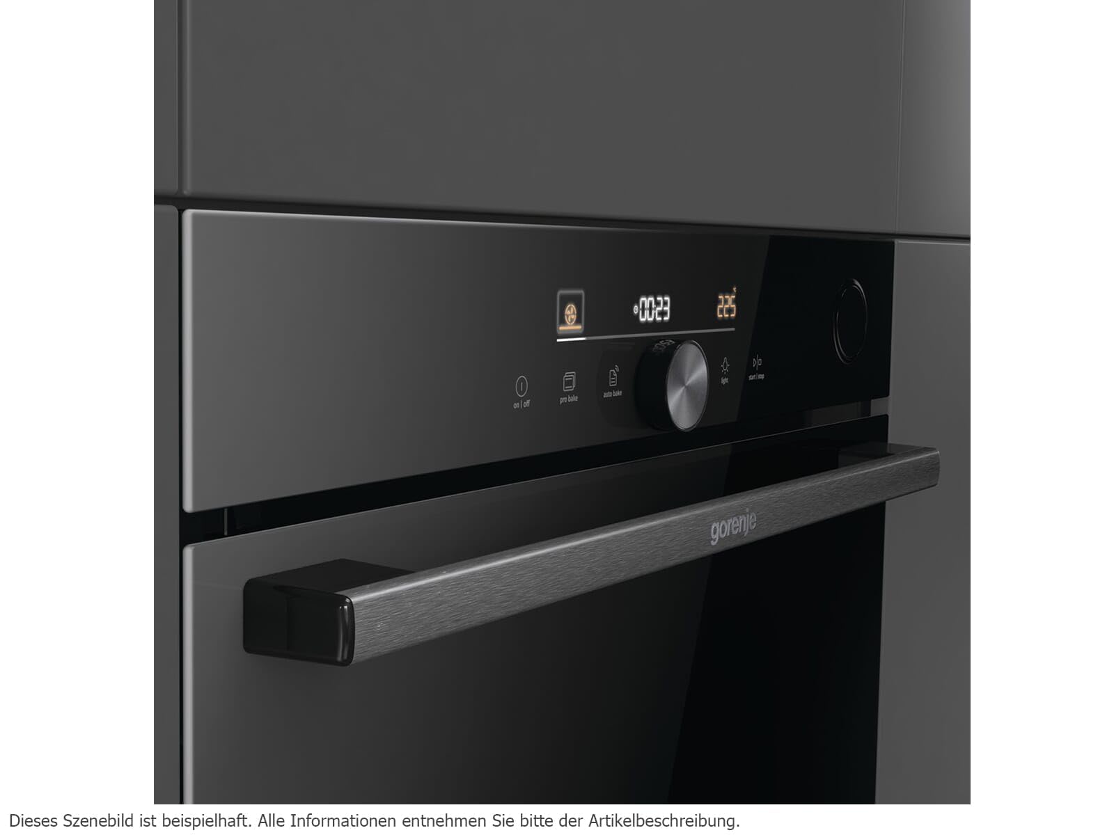 Gorenje BPSA6747DGWI - 742106 Pyrolyse Backofen Schwarz