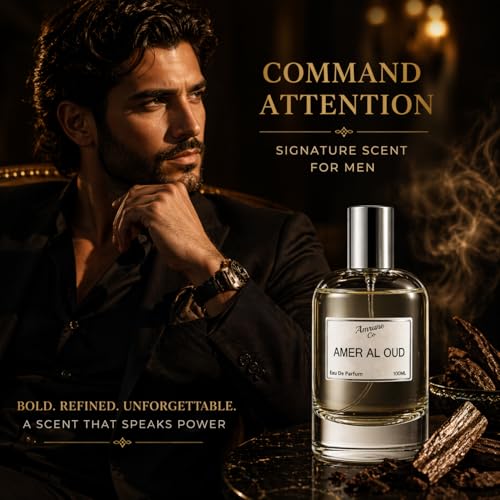 Image of Amer Al Oud EDP 100ml | Oud Amber Floral Spicy | Long-Lasting Luxury Perfume for Men