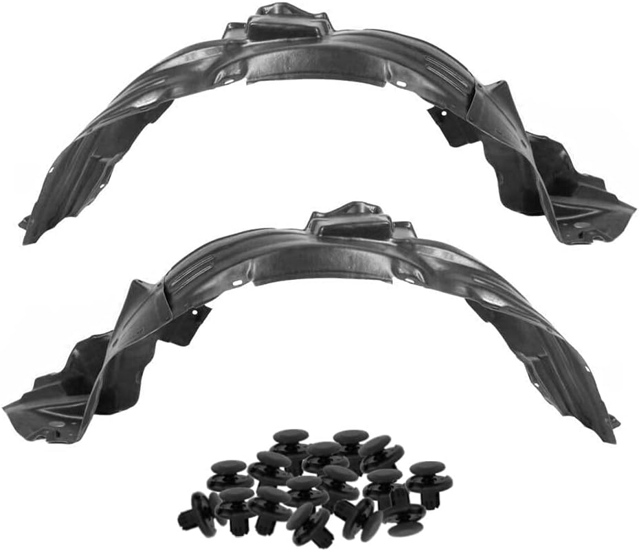 Parts N Go 2001-2005 IS300 Sedan Fender Liner Set with Clips Front Driver & Passenger Side Left Right LX1250102 LX1251102 5387653023 5387553023