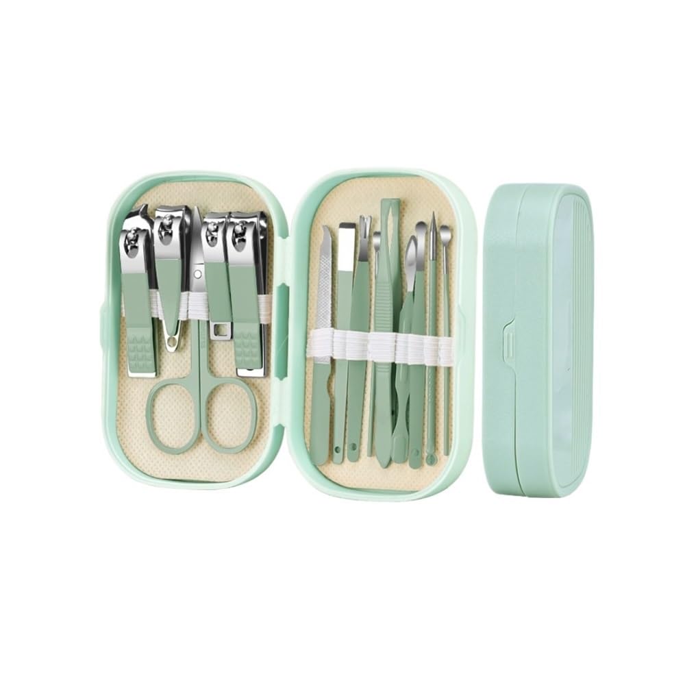 Coupe-ongles, kit de coupe-ongles et de toilettage avec cure-oreilles - Ensemble de soins des ongles compact et élégant pour la maison pour manucure et pédicure, outils de toilettage essentiels dans u