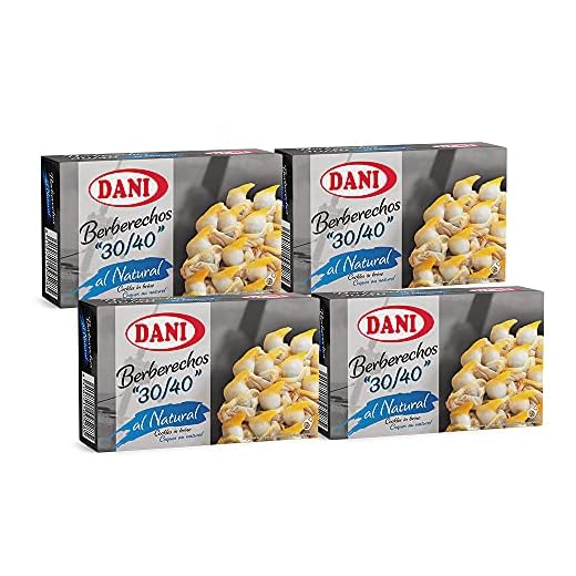 Dani - Berberechos 30/40 al natural - Grandes - Pack 4 x 111 gr.