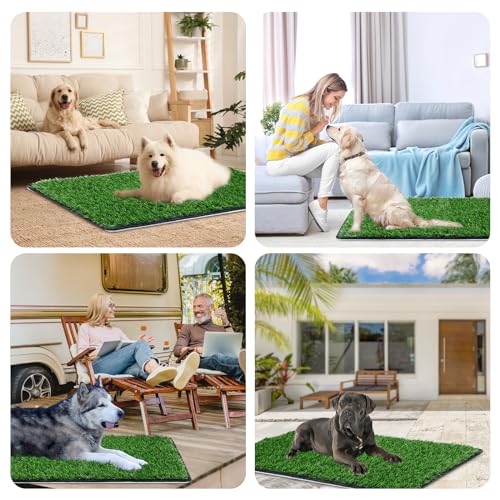 Tapis d'herbe pour chien bac à litière réutilisable et lavable - 7