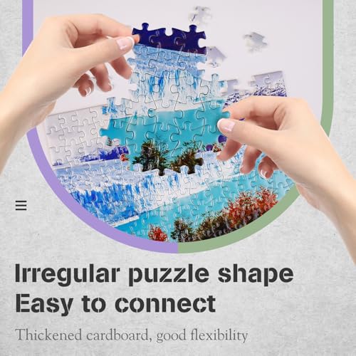 Juegos de Rompecabezas Pequeños para Adultos 150 Piezas Mini Puzzles Micro Paisaje de Cascada al Atardecer 3 Paquetes 6 x 4 pulgadas miniatura 5