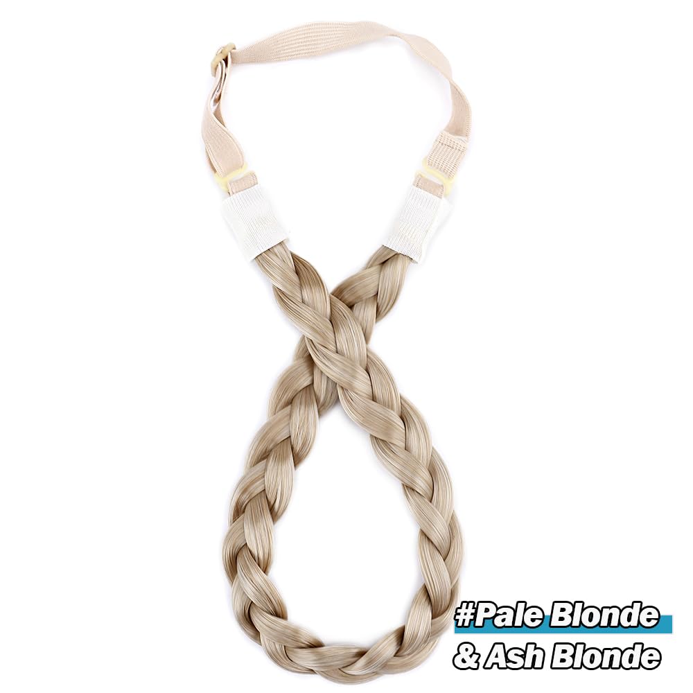 Amazon.com : Chunky Braided Headband - Wide Elastic Stretch  display picture 2