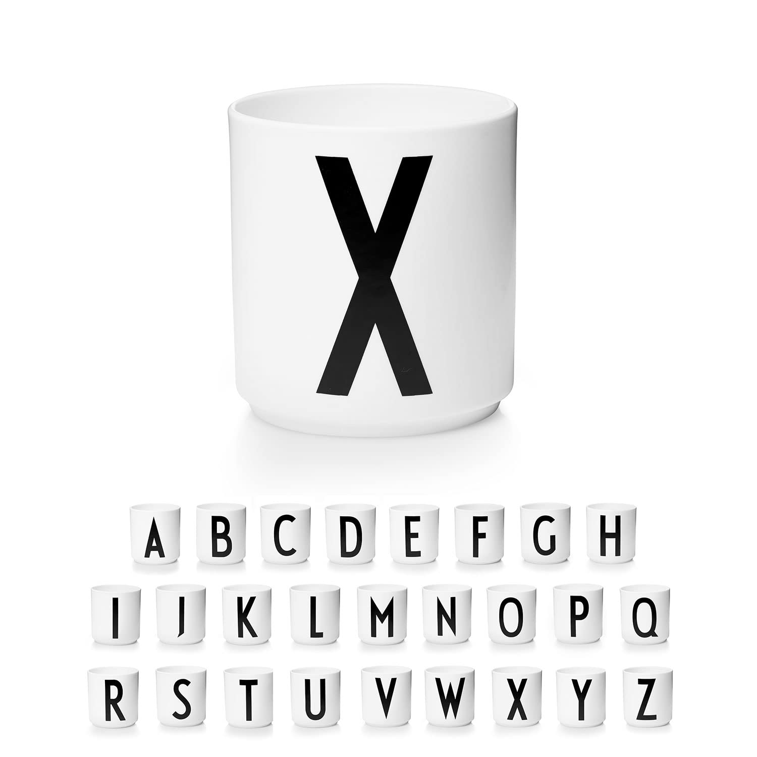 Design Letters Coffee Cup (A-Z) | Gift for Men, Gifts for Women & Friend Gifts | Porcelain Coffee Mug | Personalised Gift | Tea Cup | Initial Mug for Table Decoration | Letter Mug | White Mug 250 Ml