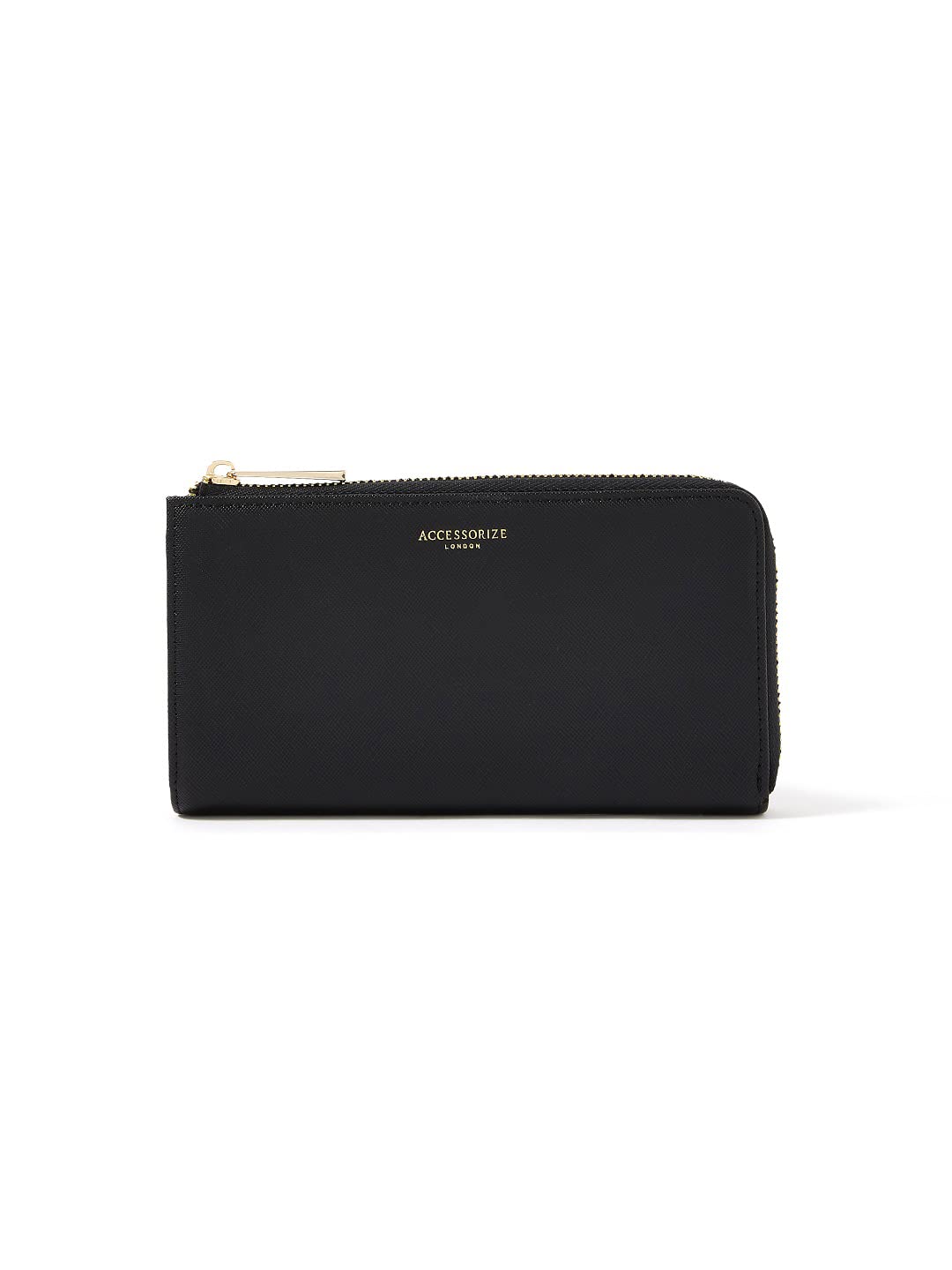 AccessorizeLondon Women's Faux Leather black Reptile Large Wallet Purse