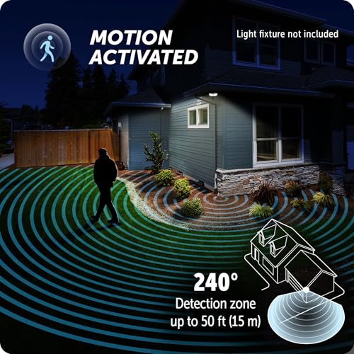 Globe capteur de remplacement électrique extérieur avec câble 240 degrés détecteur mouvement