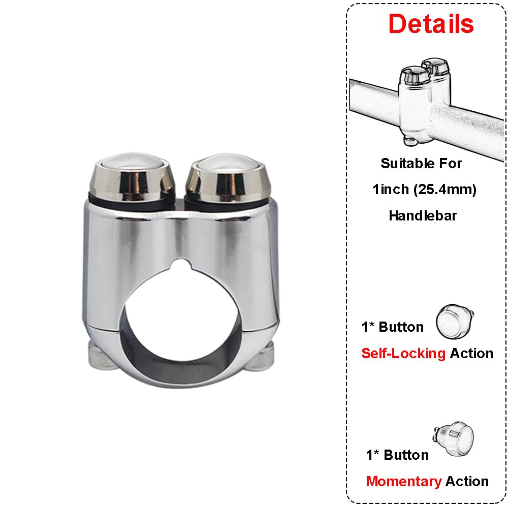 Photo 1 of FVMOTO 2 Buttons CNC Hand Control Momentary Switch Micro Switch