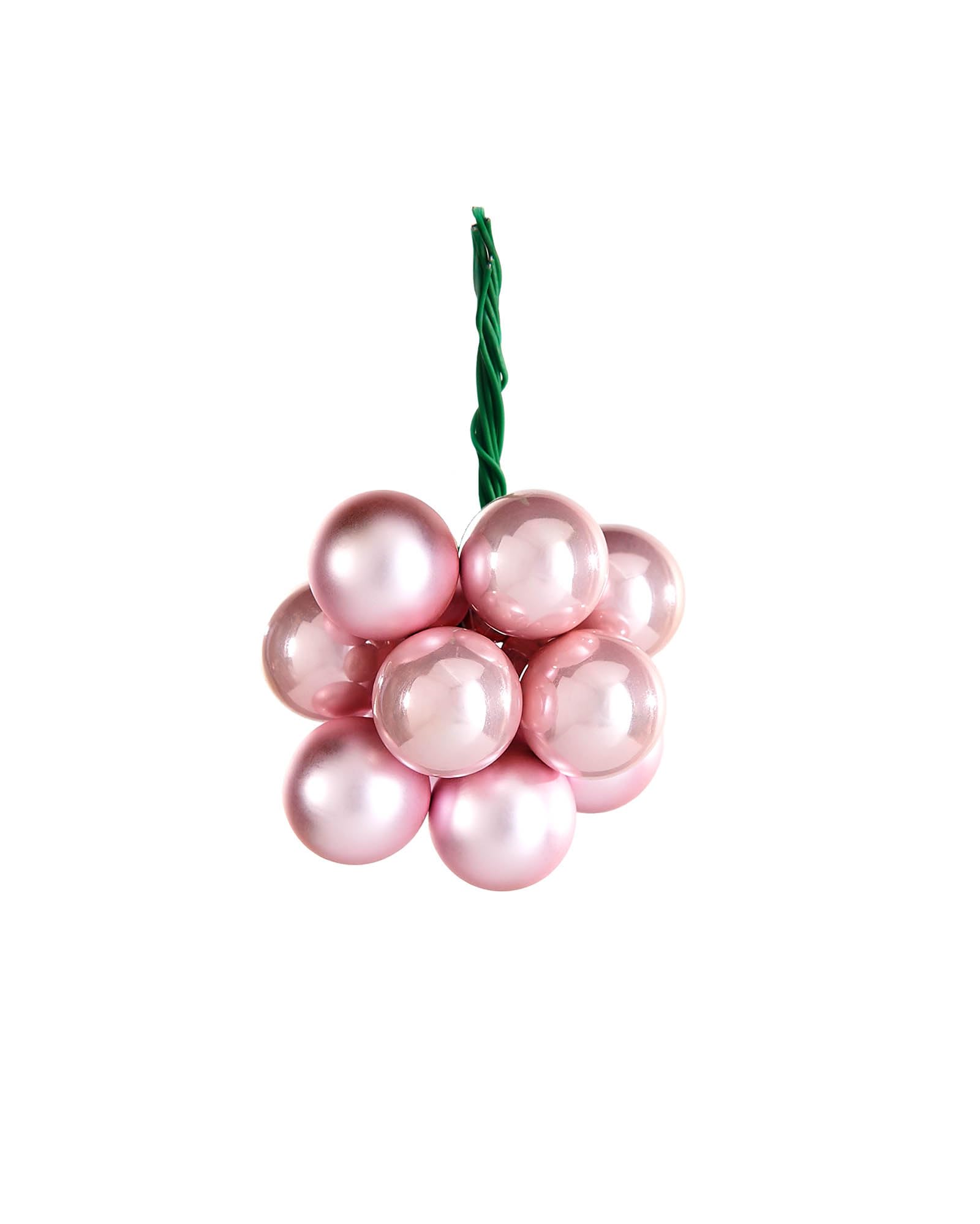 Baby Pink Glass Berry Cluster Baubles