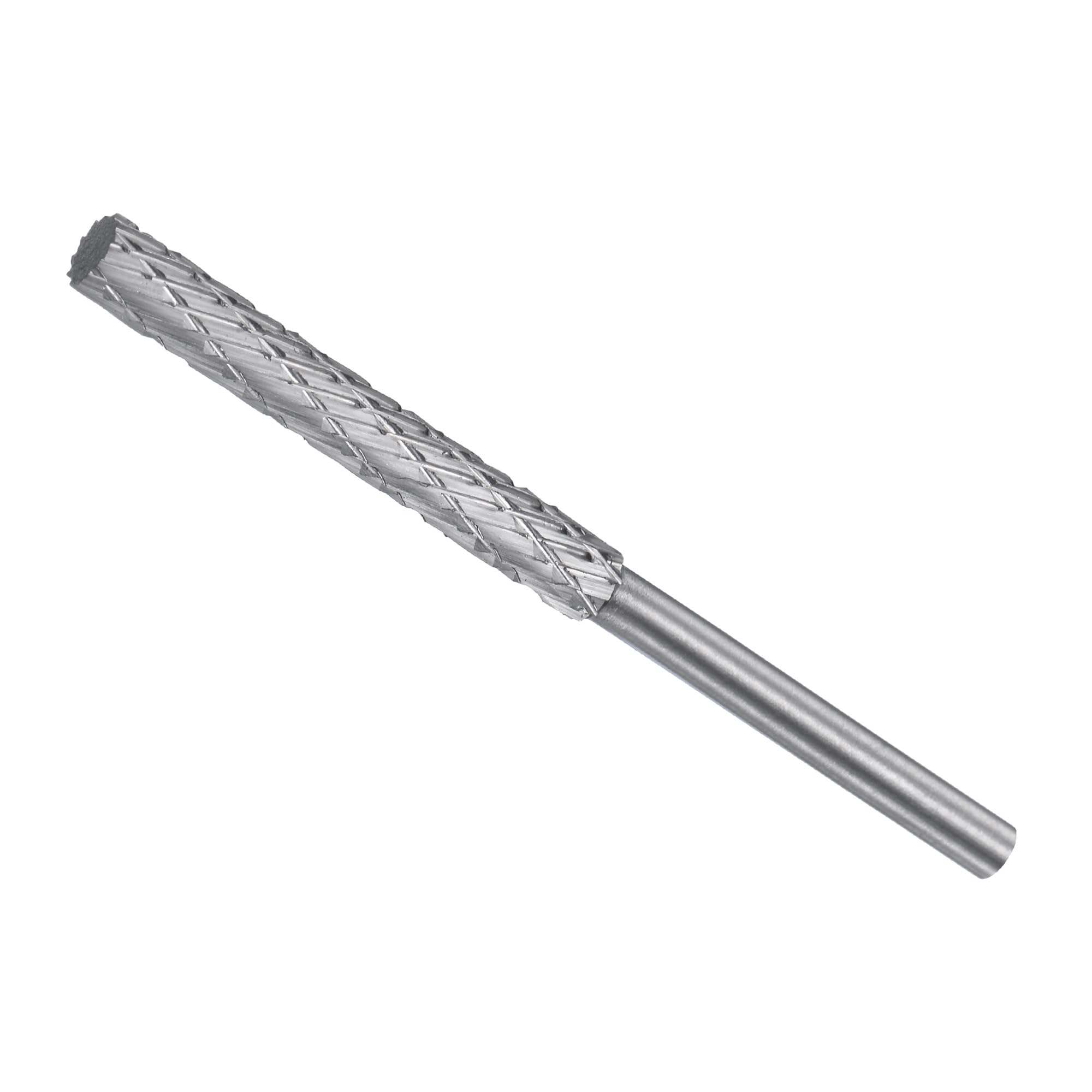 CoCud Tungsten Carbide Rotary Burrs File, 3mm Shank 4mm Dia, Double Cut Cylinder Shape Rotary Burrs Tool