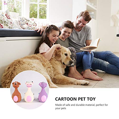 POPETPOP 3 PeÃ§as Pet Brinquedo Estridente LÃ¡tex CÃ£o Gato Mastigando Dentes Brinquedo Treinamento