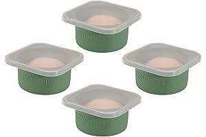 Stackable 4 Pack Pizza Dough Proofing Container with Lid