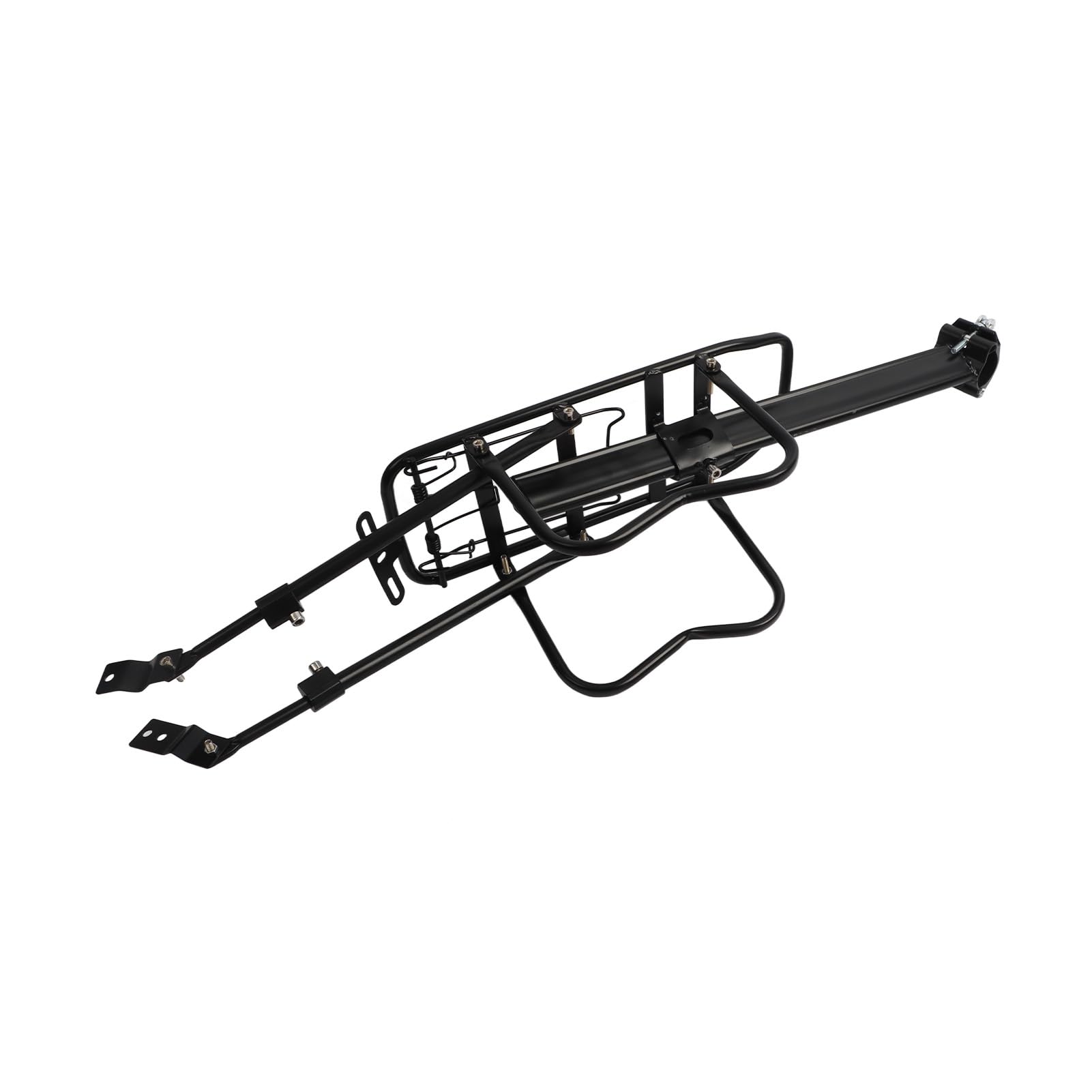 Bike Rear Rack Mountain Bike Iron Quick Release Rear Shelf Seats Luggage Rack Holder Bike Accessories for Cycling Enthusiasts Mountain Bikers Iron Material 21.3 x 5.5 Inches