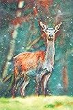  Notes: Female Roe Deer Standing In A Forest - Blank College-Ruled Lined Notebook (Student Animal Journals for Writing Journaling & Note-taking, Band 400)
