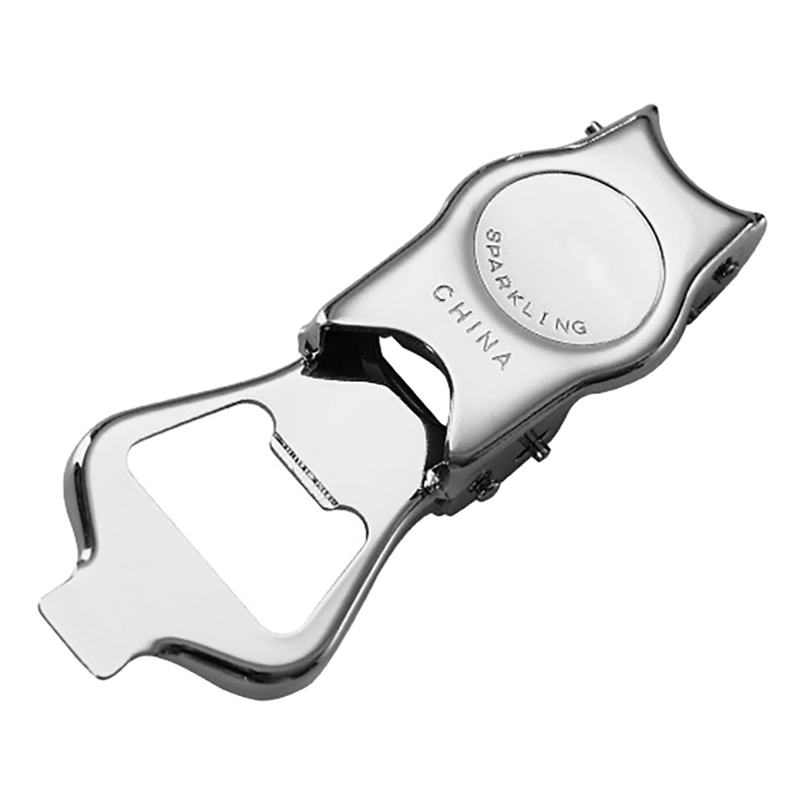 Niktule Beer Bottle Opener | Stainless Steel Beer Bottle Resealer Opener Foldable,Lightweight Multifunctional Portable Bottle Sealer, 2 in 1 Tool for Travel, Bar, Hotel, Picnic,
