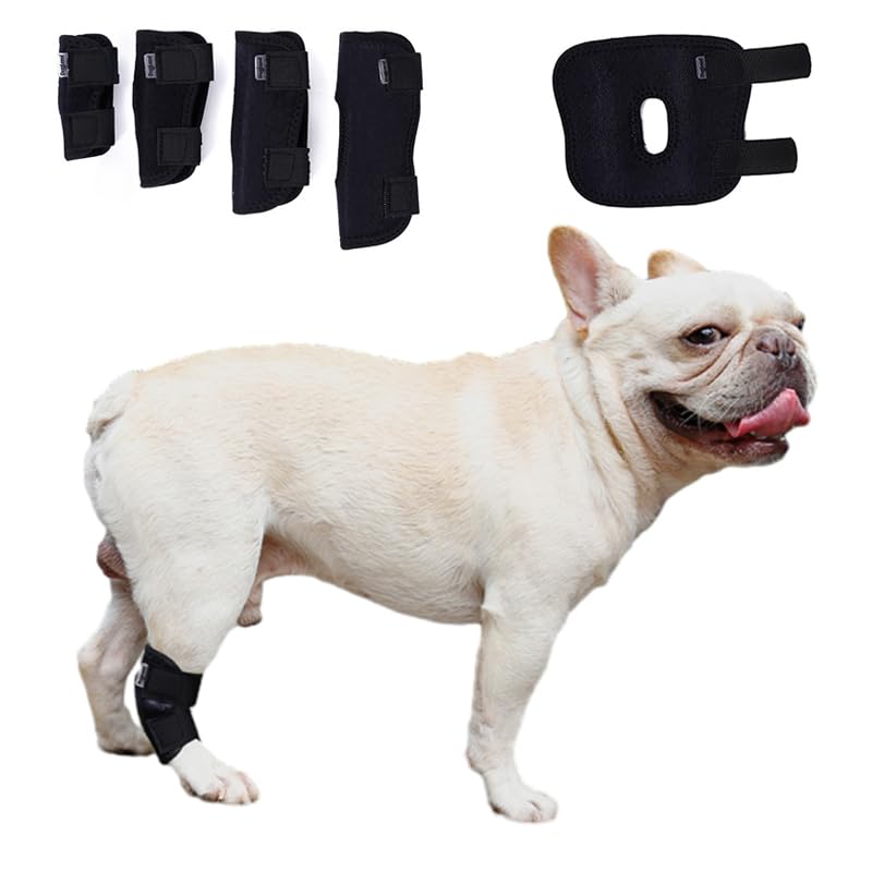 犬用 足サポーター Sサイズ 前足・後ろ足対応 （ブラック）