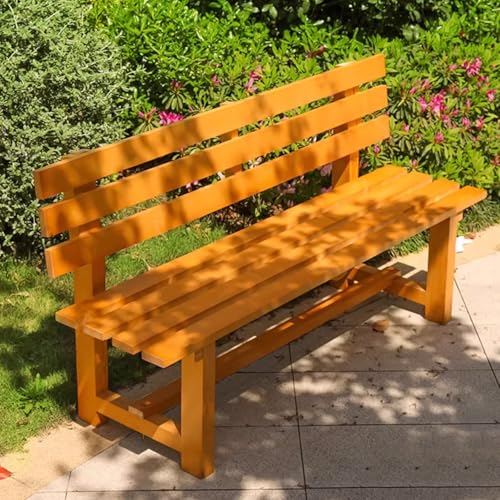 Banc de terrasse toutes saisons en bois premium ultra robuste supportant 700 LB