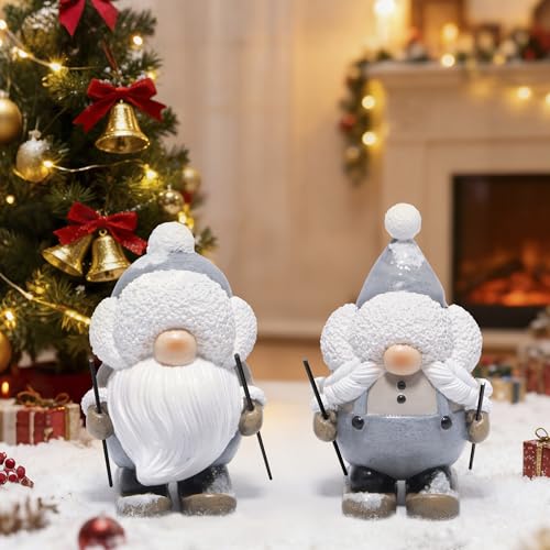 Figura Decorativa Elfo Esquiando para Navidad miniatura 6