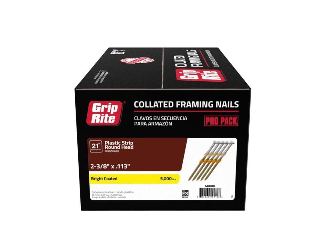 Galvanized Framing Nails - 2500 Count -16