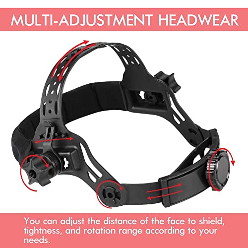 Weldsamurai Face Shield For Grinding, Multi-Purpose Safety Mask Shade 5 Uv/Ir - Anti-Fog & Anti-Scratch Coated Clear Lens #TOP3