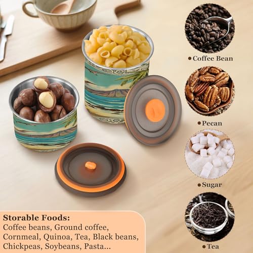 Envase para café hermético de acero inoxidable 17 oz miniatura 6