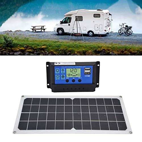 Kit de painel solar de 10 W, carregador de bateria solar portátil e mantenedor com controlador 10A + exaustor… - Imagem 4