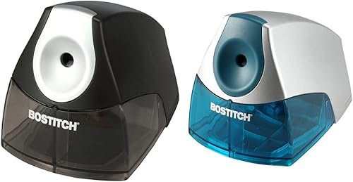 Bostitch Sacapuntas eléctrico personal, potente motor sin paradas, bandeja de virutas de alta capacidad, negro (EPS4-negro) y sacapuntas eléctrico