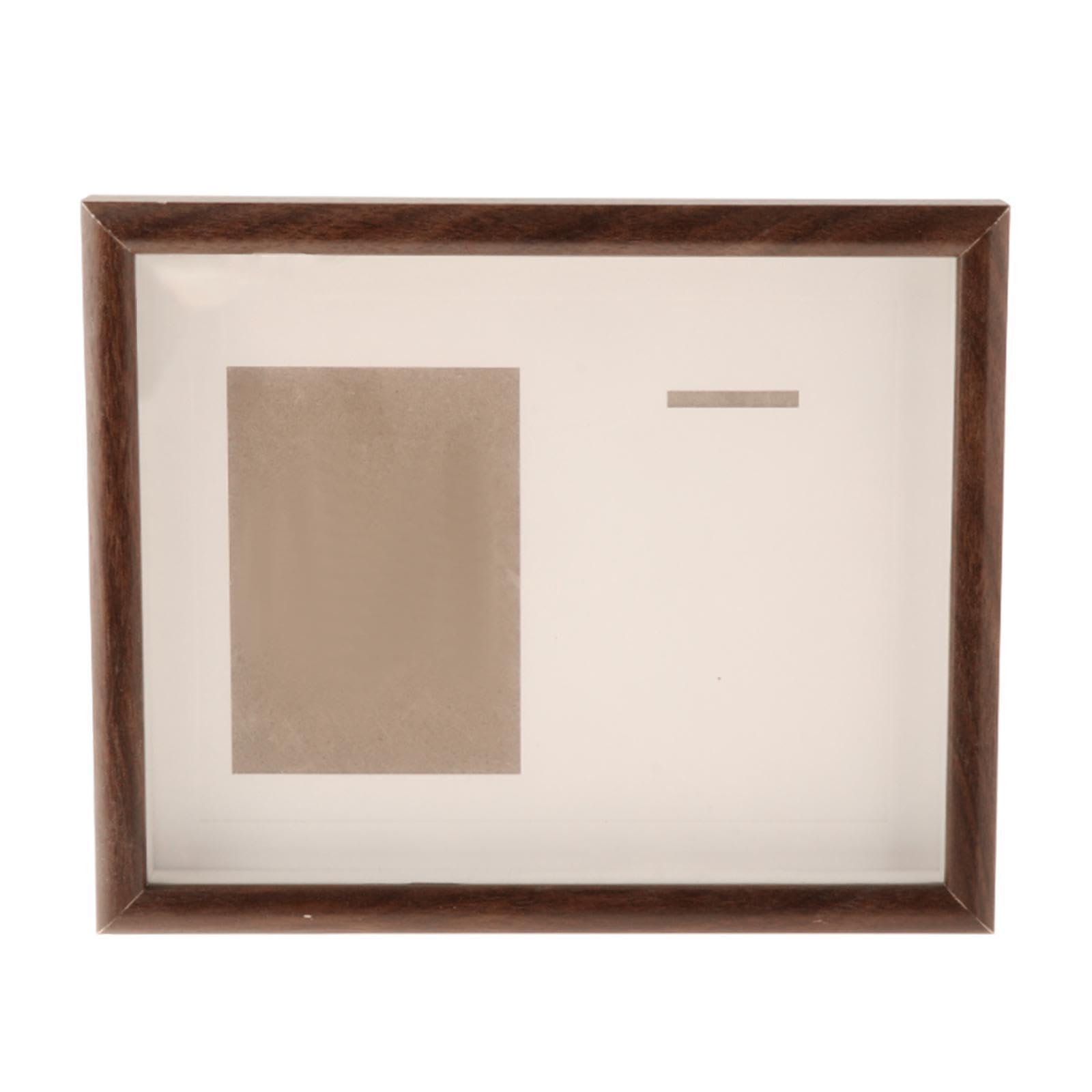 Medaillen Schattenbox Rahmen aus Holz, Aufbewahrungs Schattenbox Rahmen für Medaillen für Läufer, um Erfolge elegant zu präsentieren, 3D Foto Erinnerungsvitrine, Walnussfarbe, 10 Zoll