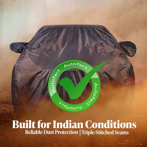 Image of Autofact Premium Car Cover for XUV 700 | All Weather Water-Resistant Full Body Car Cover | Light-Weight Triple-Stitched Outdoor Shield with UV Protection, Dustproof & Heat-Resistant