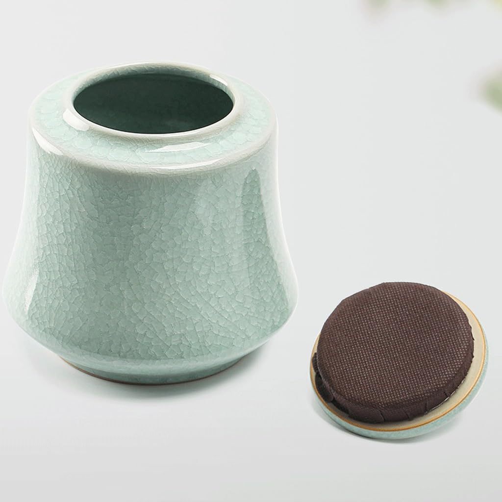 Puszka na herbatę Ceramiczne puszki na herbatę Puszki do przechowywania w gospodte Czarna herbata Zielona herbata Puszki na herbatę Puszki do przechowywania przekąsek Pojemnik na herbatę (A)