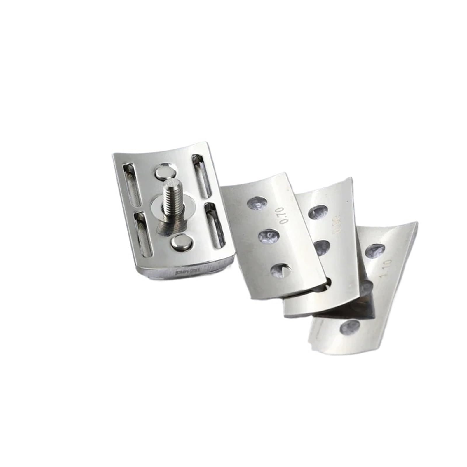 , Compatible Con Yaqi, Trifecta, Cabezal De Afeitar De Seguridad Pulido De Acero Inoxidable 316 Ajustable Con Diferentes Espacios De Hoja