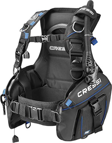 Cressi Aquapro Giacca Scuba, Nero/Blu, L