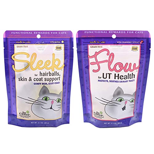 In Clover Sleek Daily Skin, Coat, And Hairballs Support Soft Chews For Cats (10.5 Oz) & Flow Soft Chews For Cats, Daily Support For Ut Health (2.1 Oz) #TOP26