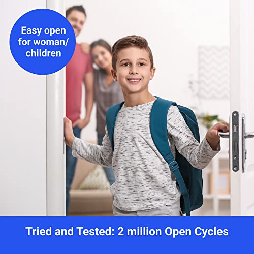 Door Closer Fs-1306Lite Automatic Adjustable Residential Closers Easy Open For Children & Women With Easy Installation Life Size Fitting Template & Instructions Silver #TOP3