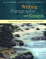 Writing Paragraphs and Essays: Integrating Reading, Writing, and Grammer Skills, 4th Edition 0155046527 Book Cover