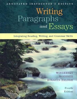Paperback Writing Paragraphs and Essays: Integrating Reading, Writing, and Grammer Skills, 4th Edition Book