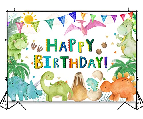 Fondo fotográfico dinosaurios 10x7 pies para fiesta miniatura 3