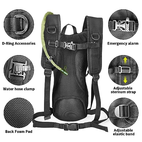 Tactical-Molle-Water-Backpack-Hydration-Backpack-Running-Backpack-Lightweight-Hydration-Backpack-with-25L-Water-Bladder-for-Men-Hiking-Backpack-Pack-for-Cycling-Race-Marathon-Camping