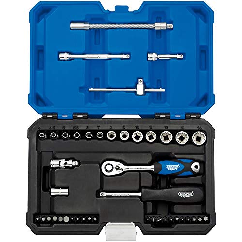 Draper B43Mdsn/B 1/10,2 Cm Centimetri. Dr. Metric Expert Multi-Drive & # 174; Socket Set (43 Pezzi), Blu